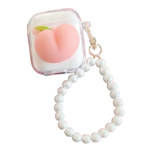 Airpods Pro szilikon tok, Barack (AIRPODSP-FUNNY-PEACH)