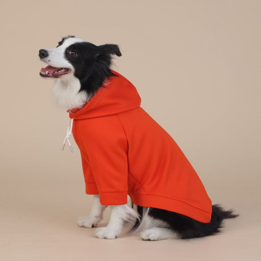 NNEDSZ 6XL Orange Cute Dog Hoodie with Adjustable Drawstring - Available in Various Sizes