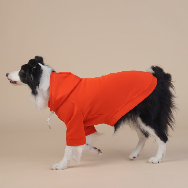 NNEDSZ 6XL Orange Cute Dog Hoodie with Adjustable Drawstring - Available in Various Sizes