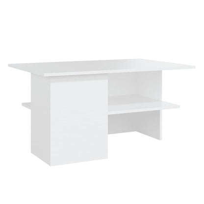 NNEVL Coffee Table White 90x60x46.5 cm Chipboard