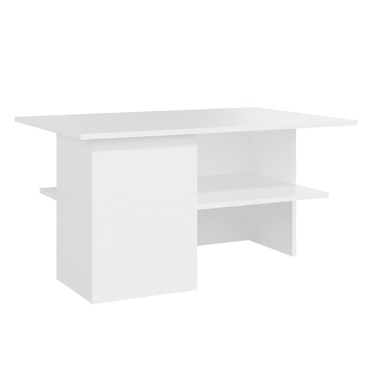 NNEVL Coffee Table White 90x60x46.5 cm Chipboard